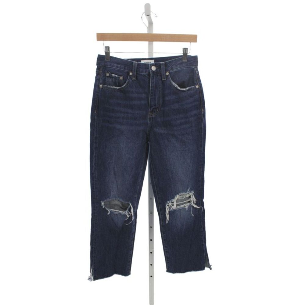 Pistola Womens Cropped Blue High Rise 100% Cotton Jeans Size 26